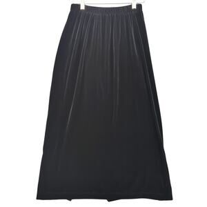 VTG Notations Skirt Medium Black Velvet Maxi Whimsigoth 90s Witchy Holiday Party